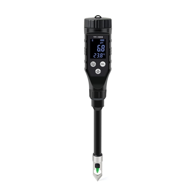 Smart Soil PH Meter 0.0~14.0pH Soil Tester Data Logger Temp Acidity Analyzer For Hydroponics Planting Garden Farmland