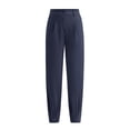 thumbnail image 1 of Pantalones PRETTYGARDEN 2025 Azul Marino Tiro Alto Largo al Tobillo Talle S, 1 of 8