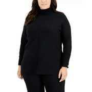 Anne Klein ANNE BLACK Women's Plus Size Mock Neck Sweater, US 0X