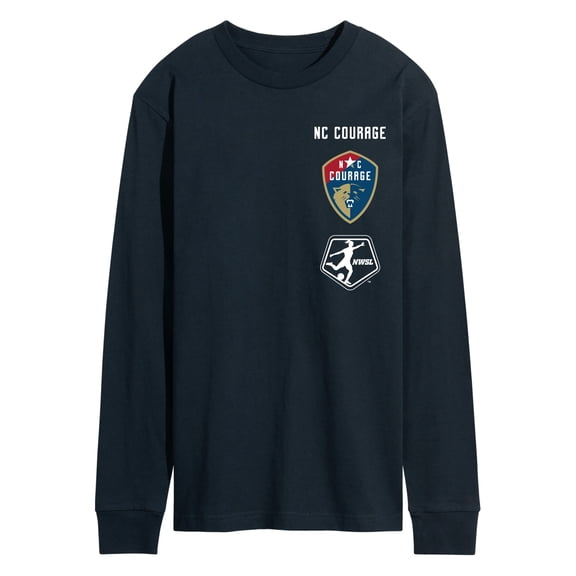 National Women's Soccer League - NC Courage Stacked Logos Long Sleeve Graphic T-Shirt