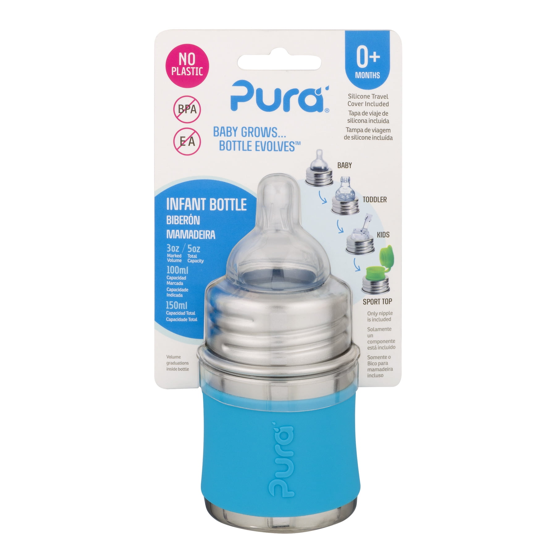 stainless steel baby bottles walmart