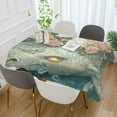 thumbnail image 3 of WOBOGO Unicorns and Sea Monsters Square Tablecloth 54×54in Polyester Fabric Tablecloth Washable Dust Resistant Wrinkle Resistant, 3 of 9