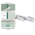 thumbnail image 4 of Sliding Glass Door Lock Security Latch for Home Hotel Bathroom Frameless Shower Room, 4 of 7