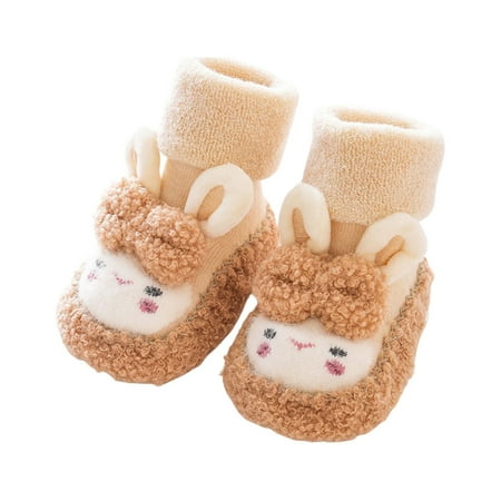 Siilsaa Sneakers for Girls Toddlers  Wide Width Walking Leather Shoes Beige 12-18 Months
