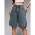 thumbnail image 3 of EMMIOL Women's Denim Shorts Mid-Low Waist Jean Shorts for Women,Y2K Vintage Summer Streetwear XS-XXXL, 3 of 9