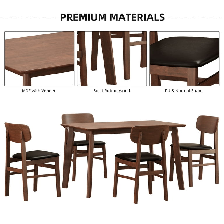 Royard dining table and 4 chairs and bench hot sale