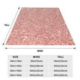 thumbnail image 3 of Zufioo Rose Gold Pink Glitter Fleece Blanket Queen Size,Plush Bed Blanket,Ultra Soft Throw Blanket,Plush Fuzzy Cozy Blanket Perfect for Bed,Couch-40"x30", 3 of 7