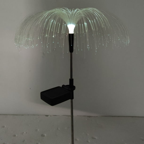 Juego de 3 luces solares de jardín de fibra de vidrio impermeables, luces solares decorativas para caminos al aire libre, iluminación de seguridad, jardín, patio, césped, luces solares de jardín.