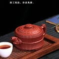 thumbnail image 6 of Teapot 9Oz Chinese Yixing Zisha Clay Dahongpao Pottery Handmade Tea Pot Ceramics Purple Sand Mud Kungfu Kettle Dragon head gossip Bundle of bamboo pot, 6 of 7