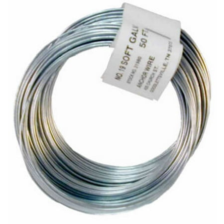 Galvanized Wire - Hillman Fasteners 123177 18-Gauge Galvanized Wire Coil, 50-Ft.