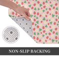 thumbnail image 6 of Sikiie Strawberry And Flowers Print Flannel Anti-slip Floor Mat 16x24in, Thickened Dustproof Entrance Door Mat Floor Mat for Kitchen, Bathroom, Laundry Room, 6 of 7