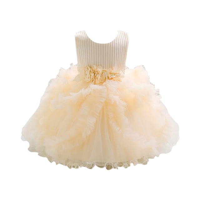 Coerni Robe de Soirée en Tulle Sans Manches pour Filles, Robe de Princesse, Robe de Mariage, Robe de Fête d'Anniversaire