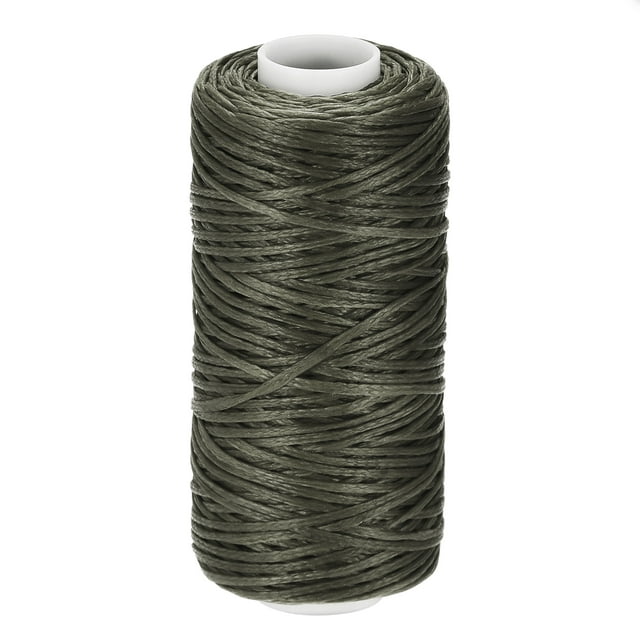 Unique Bargains Ebony Polyester Waxed Leather Sewing Thread, 55 Yards