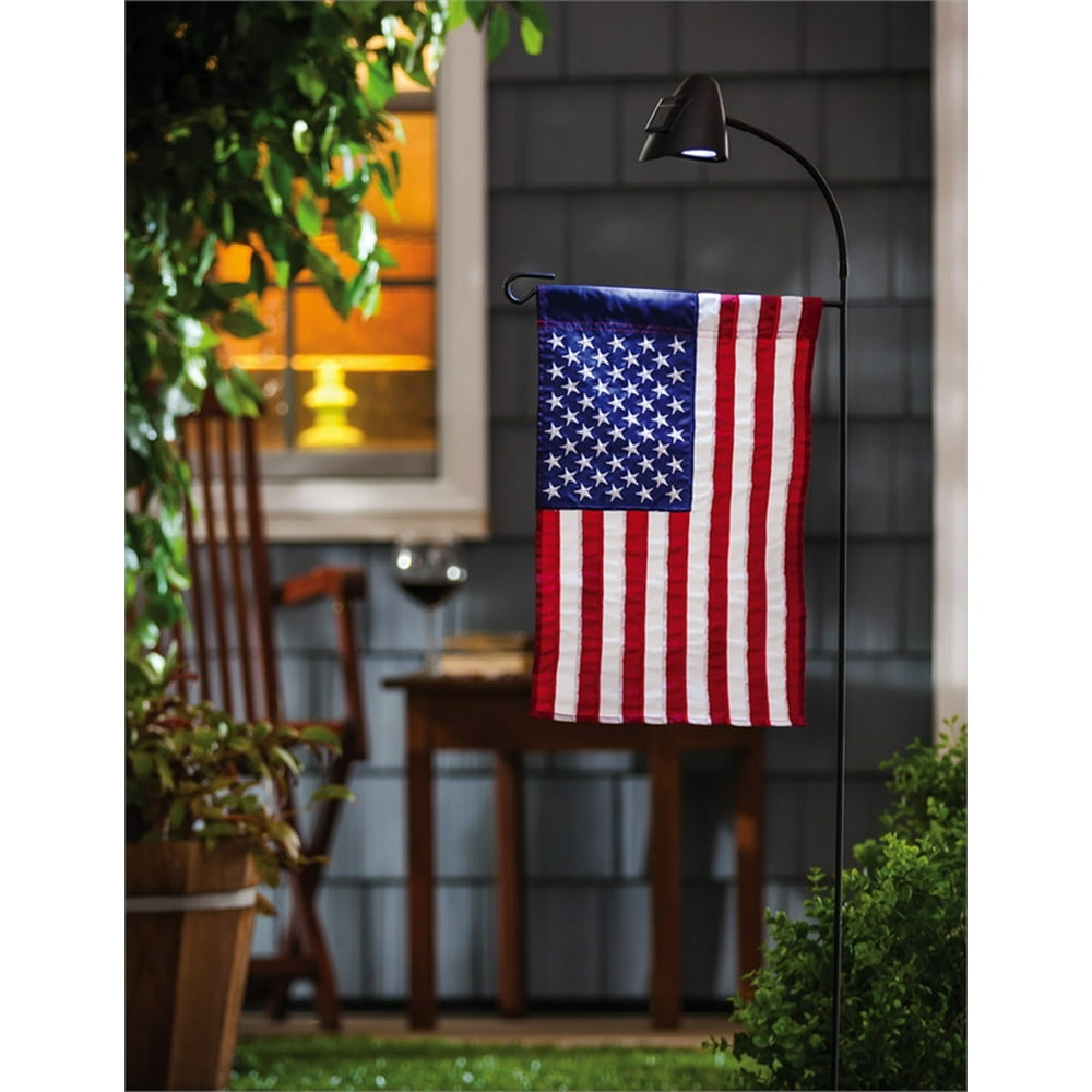 Evergreen Flag & Garden Solar Spotlight Garden Flagpole