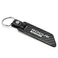 thumbnail image 2 of Nissan Rogue Sport Real Carbon Fiber Blade Style Black Leather Strap Key Chain, 2 of 6