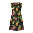 thumbnail image 4 of Beach Dress for Women Summer Sleeveless Palm Tree Print Casual Mini Dress Flowy Tank Sundress with Pockets, 4 of 8