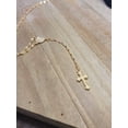 thumbnail image 2 of Rosary Necklace, Gold Rosary Necklaces ,Catholic Jewelry Plain Cross, 2 of 9