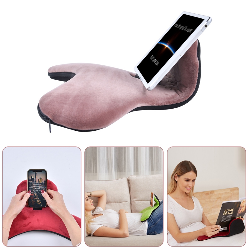 MultiAngle Soft Pillow Lap Stand For Universal Phone, IPad, Tablets