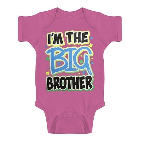 

Toddlers Big Brother Bodysuit - Raspberry - 6 Months