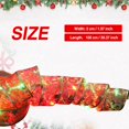 thumbnail image 4 of PENGXIANG Christmas Ribbon Fairy Lights Christmas LED Lights Double Ribbon String Lights Christmas Tree Decoration Glowing Ribbon Pendant, 4 of 6