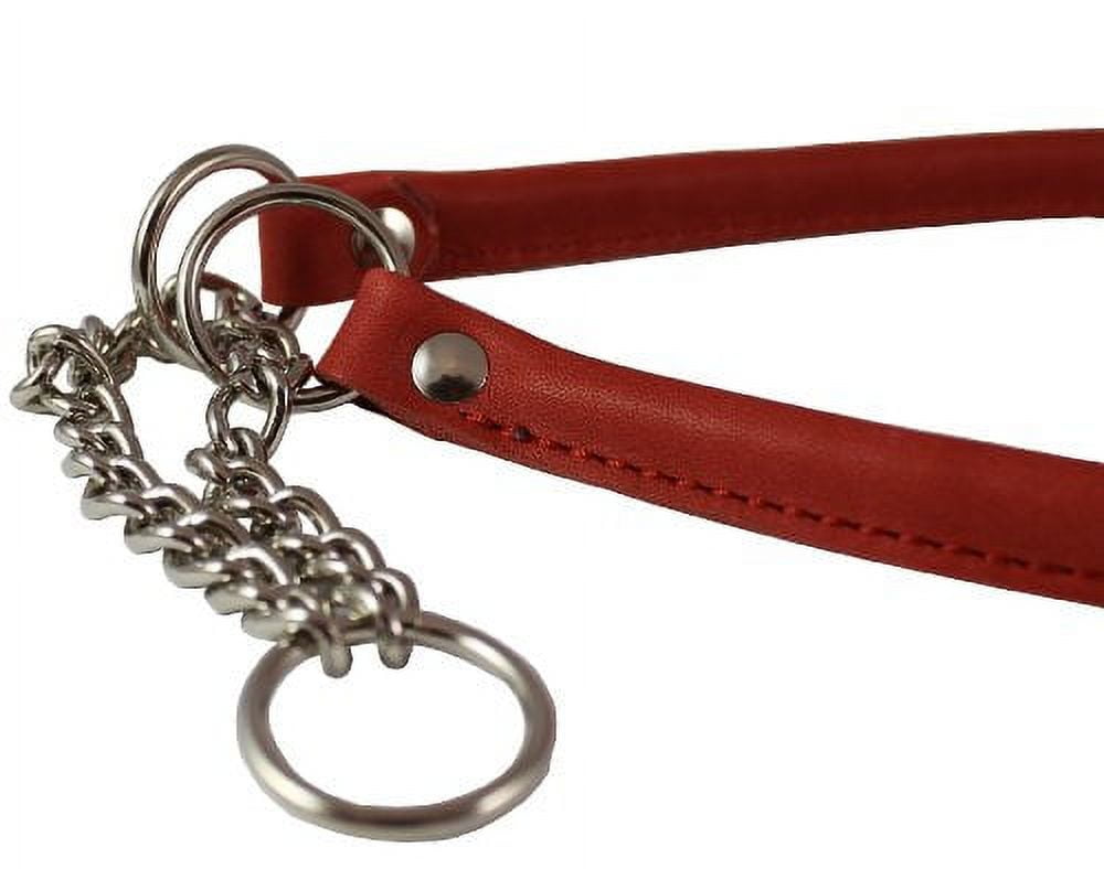 Martingale Genuine Leather Dog Collar Choker Large to XLarge 21"-25" Neck, Cane Corso, German Shepherd, English Bulldog