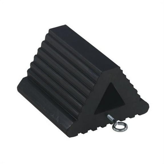 Vestil EX-11 Extruded Rubber Wheel Chock- 8.5 x 8.5 x 6