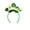 K, variant on St. Patrick's Day Sequin Bow Headband Shamrock Hat Decoration Comfortable Flexible Band for Parties Events A