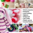 thumbnail image 5 of Acrylic Yarn Skeins, Soft Yarn Starter Kit for Knitting Crocheting Craft Projects 100% Acrylic Light Blue Bright Color for Kids Adults DIY Supplies Home Holiday Summer Activities 1 Piece, 5 of 7