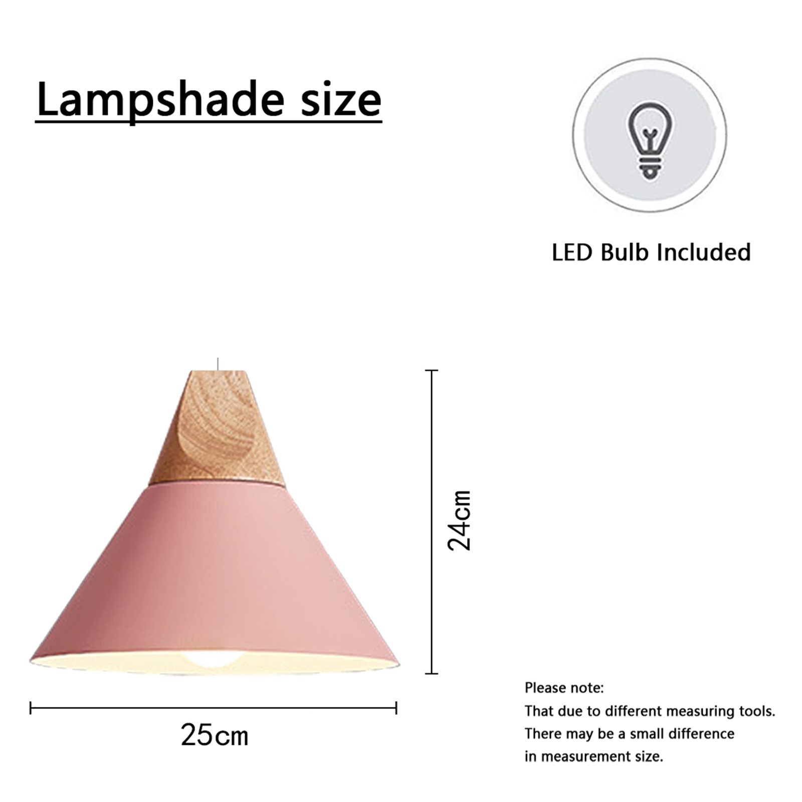 JLOWCO Led Hanging Lights with Plug in Cord,modern Pendant Lights Kitchen Island Lighting Ceiling Bathroom Light Fixtures Pink (LED Bulb Include)