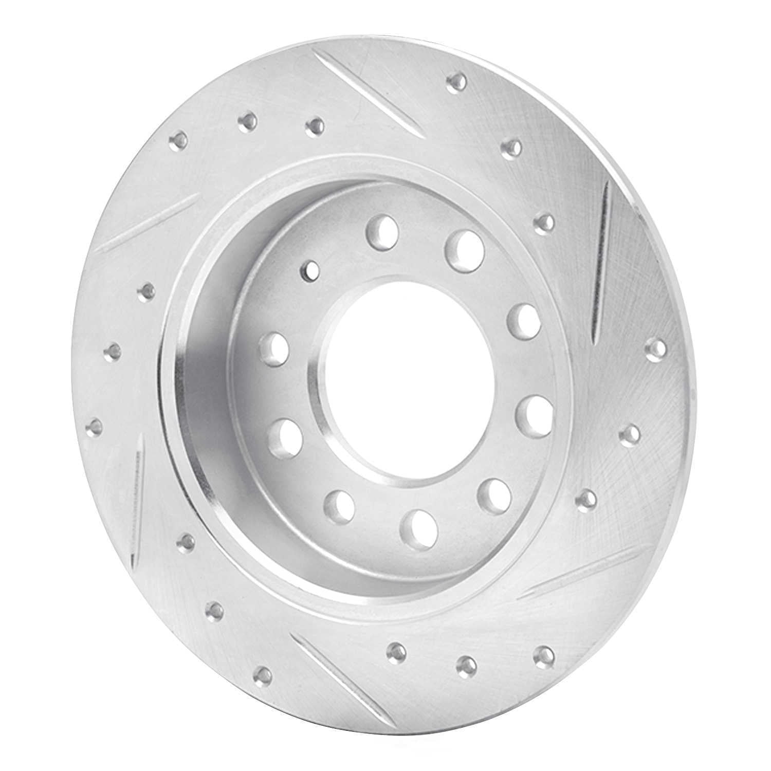 Dynamic Friction Company 631-03017L DFC Brake Rotor - Drilled And Slotted - Silver