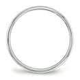 thumbnail image 5 of Auriga Fine Jewelry 14K White Gold 2mm Half-Round Women's Wedding Band Size 7, 5 of 6
