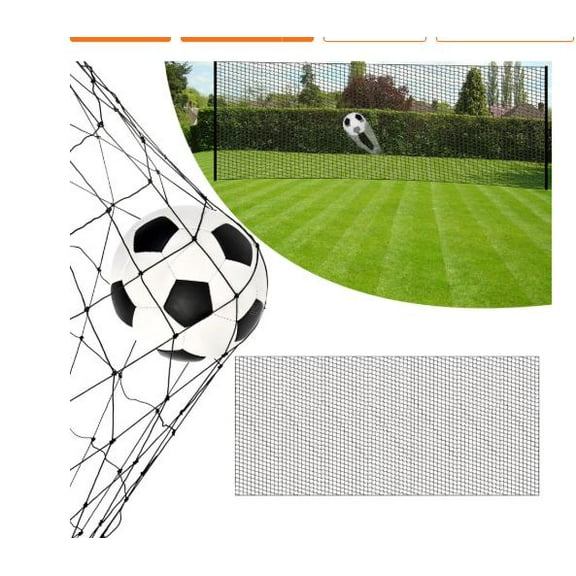 MLINS Sports Netting Soccer Football Goal Net Soccer Goal Net Replacement High-Density Woven Soccer Goal Netting Replacement