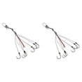 thumbnail image 4 of S SERENABLE 2 Set High Carbon Steel Fishing Hook Fishhooks with 12pcs Hooks 5 5, 4 of 6