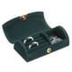 thumbnail image 1 of Caja de joyería de viaje pequeña Uxcell, organizador portátil de almacenamiento de joyas para anillos, collares y aretes, regalo para mujeres y niñas con caja de regalo, verde oscuro, 1 of 7