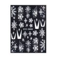 thumbnail image 2 of 7 piezas con video de uso Calcomanías para uñas con relieve 5D Calcomanías adhesivas para uñas francesas con copos de nieve navideños [Observaciones al realizar el pedido de ANGGREK Otros, 2 of 8