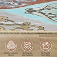 thumbnail image 3 of Bleum Cade Boho Floral Area Rug 5x7 Washable Soft Faux Wool Rug Carpet for Living Room Bedroom, 3 of 10