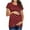 Red, variant on Efsteb Women's Maternity Shirts Casual Fashion Round Neck Polka Dots Maternity Tops Short Sleeve Pregnancy Tee Shirts (Blue,XL)