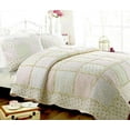 thumbnail image 3 of Cozy Line Home Fashions Patchwork 3-Piece Floral Light Peach Bedding Sets, Queen, 3 of 3