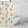 thumbnail image 2 of FREEAMG Easter Eggs Shower Curtain with Hooks, Waterproof Washable Fabric Shower Curtain for Bathroom Bathtub Decor, 60"x 72", 2 of 6