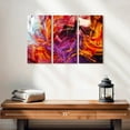 thumbnail image 2 of Elephant Stock Abstract Caramel Splash Wall Art - Horizontal Multi Panel Canvas - Hallway Wall Decor - Abstract Multi Panel - Purple And Orange Decor - 23" x 14", 2 of 4
