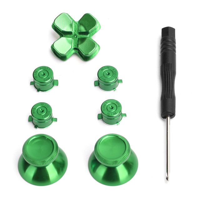 Aluminum Alloy Thumbsticks Set, Aluminum Metal Thumbsticks Exquisite Appearance Durable Controller Aluminum Alloy Botton Set For Replacement Parts Purple,Green,Silver,Black