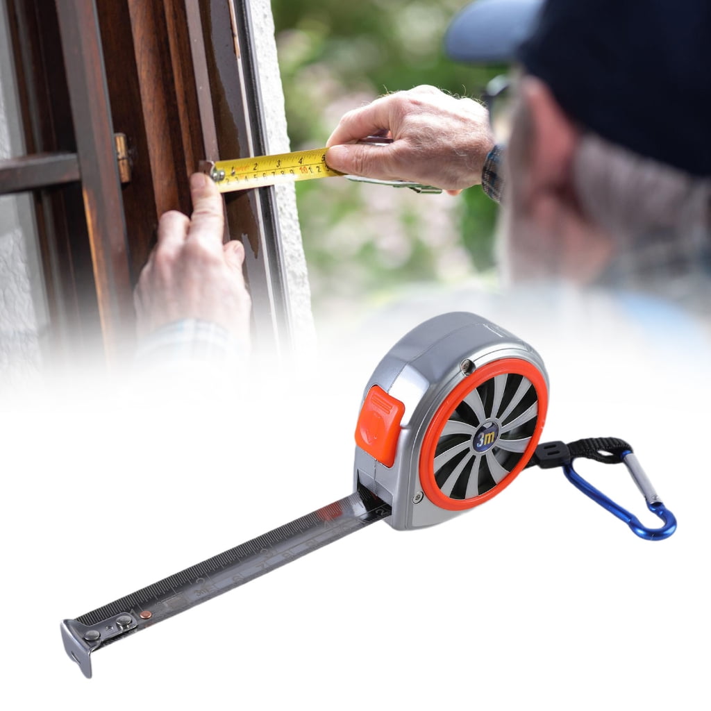 MOMOJIA Self Locking Tape Measure with Hand Strap Furniture Making Tape for Indoor Renovations & Furniture Making Project