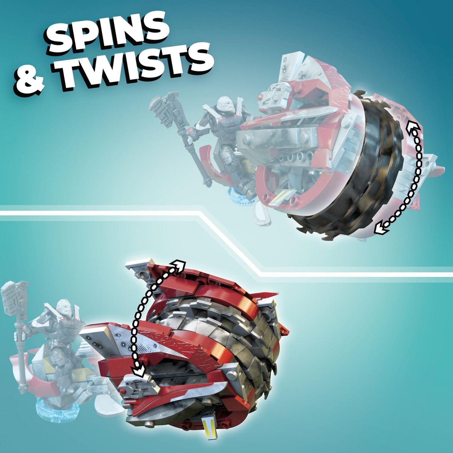 Mega Halo Infinite Coffret de construction Moto d’attaque - 202 Blocs