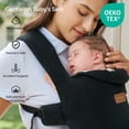 thumbnail image 2 of Momcozy Newborn Carrier WeeSnug- Lightweight and Cozy Comfort for 7-25 lbs, Ergonomic Cross-Back Support, Effortless to Put On, Hands-Free Baby Carrier with Lumbar Support, Black, 2 of 3