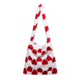thumbnail image 1 of Bolsa De Hombro Bolso de hombro mullido de invierno para niñas, bolso de mano para las axilas, bolso de mano con forma de corazón (rojo), 1 of 9