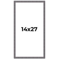 14x27 Frame Blue Kingsley Pewter Solid Wood Picture Frame Width 0.75 Inches |Interior Depth 0.5