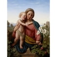 thumbnail image 2 of Franz Ittenbach 19x24 Gold Ornate Framed and Double Matted Museum Art Print Titled - Madonna and Child (1855), 2 of 4