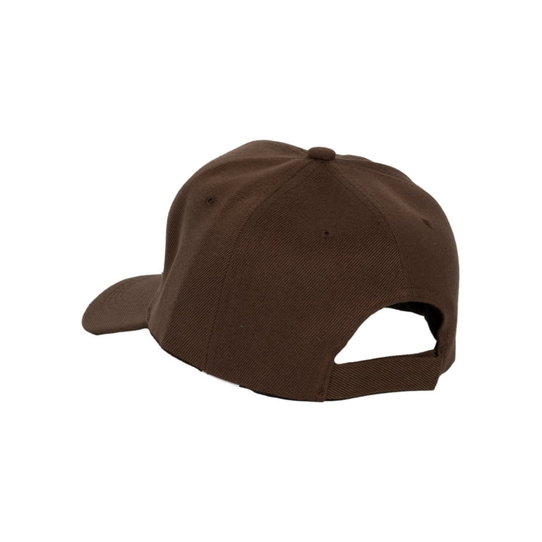 TopHeadwear Men's Plain Baseball Cap - Adjustable Solid Color Ball