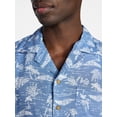 thumbnail image 4 of George Men's Relaxed Fit Printed Camp Shirt with Short Sleeves, Sizes S-3XLT, 4 of 5