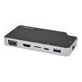 thumbnail image 4 of StarTech.com USB C Multiport Adapter, USB-C to 4K HDMI or VGA Display/Video/Monitor with 100W Power Delivery Pass-through, 10Gbps USB Hub, MicroSD, Ethernet, USB 3.1 Gen 2 Type-C Mini Dock - Works w/ Thunderbolt 3 (CDP2HVGUASPD) - Docking station - USB-C 3.1 Gen 2 / Thunderbolt 3 - HDMI, VGA - 1GbE, 4 of 11